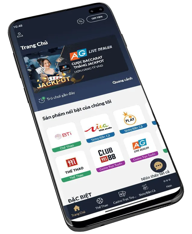 Giao diện thân thiện của ứng dụng 77win1 APK